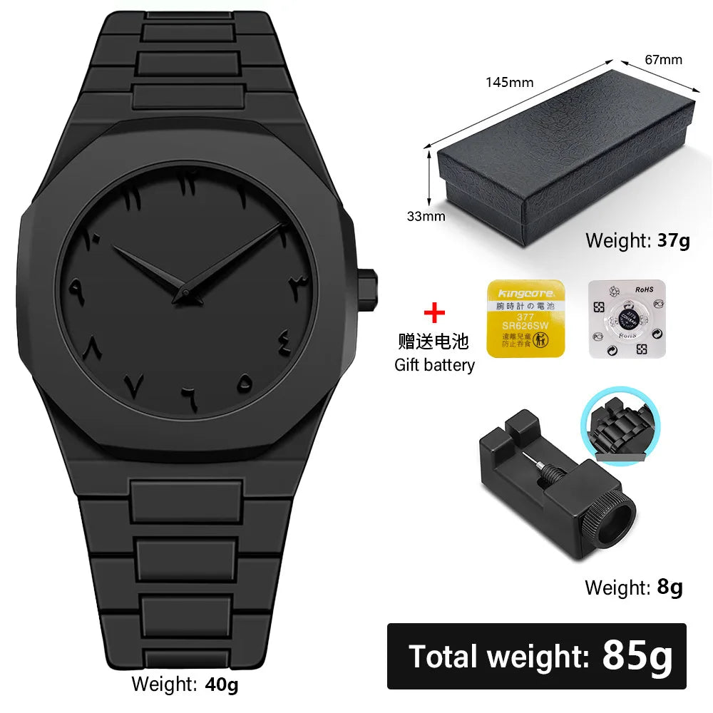 Minimalist Design Quartz Watch for Men Casual Business Watches Man Creative Clock