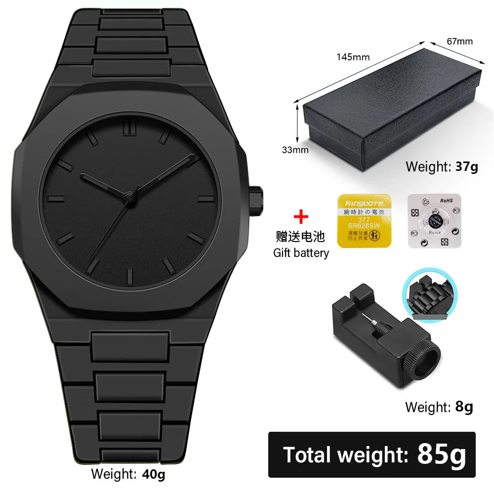 Minimalist Design Quartz Watch for Men Casual Business Watches Man Creative Clock