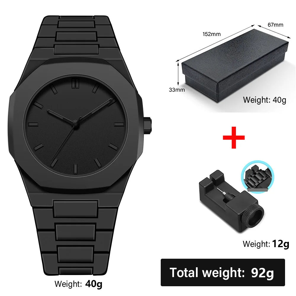 Minimalist Design Quartz Watch for Men Casual Business Watches Man Creative Clock