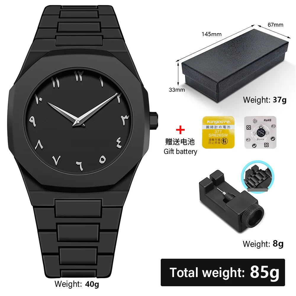 Minimalist Design Quartz Watch for Men Casual Business Watches Man Creative Clock