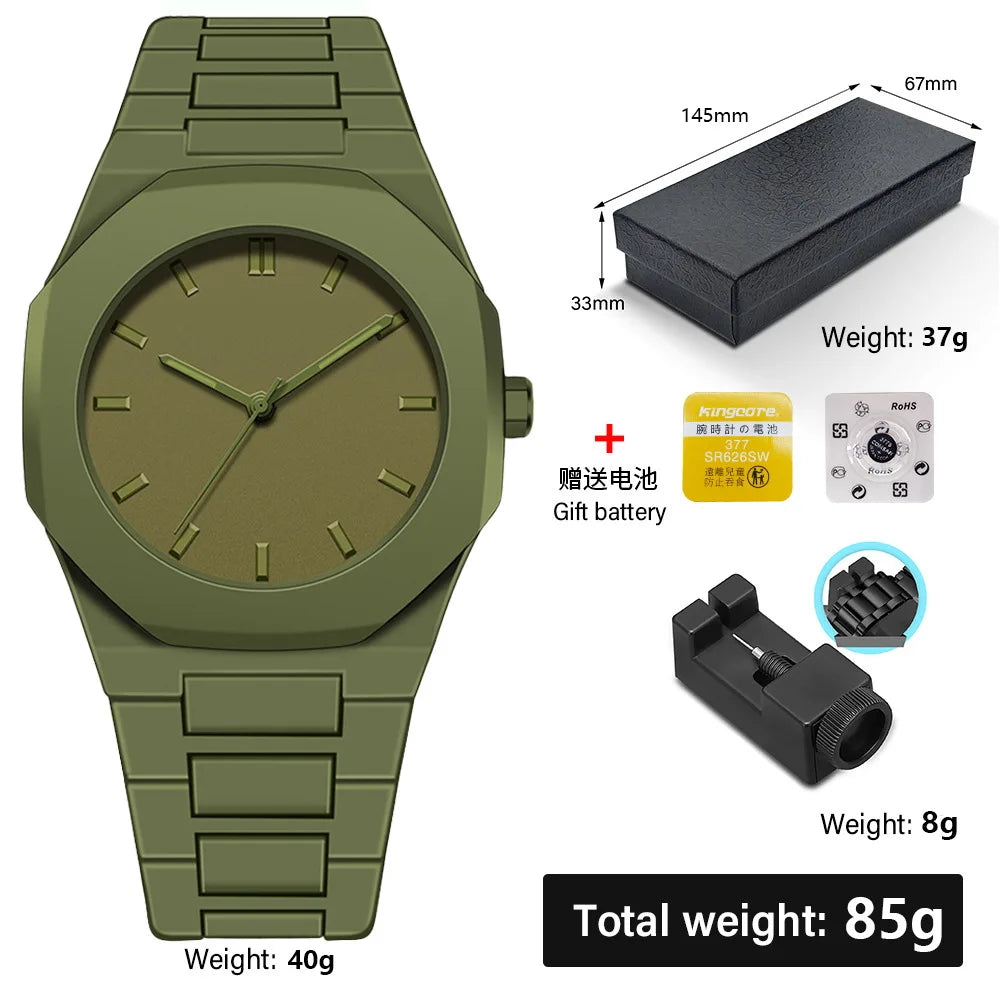 Minimalist Design Quartz Watch for Men Casual Business Watches Man Creative Clock